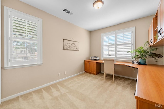 201 Red Pheasant Dr, Vacaville, CA 95687 - home office featuring healthy amount of natural light, light colored carpet, and baseboards