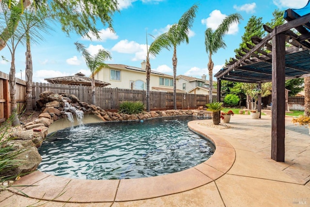 201 Red Pheasant Dr, Vacaville, CA 95687 - view of pool featuring a pergola, a fenced backyard, and a patio