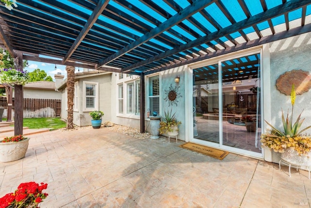 201 Red Pheasant Dr, Vacaville, CA 95687 - view of patio with a pergola and fence