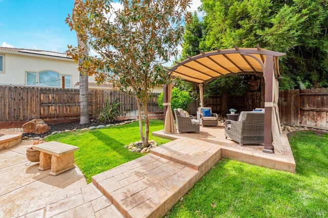 201 Red Pheasant Dr, Vacaville, CA 95687 - view of yard featuring outdoor lounge area and a patio