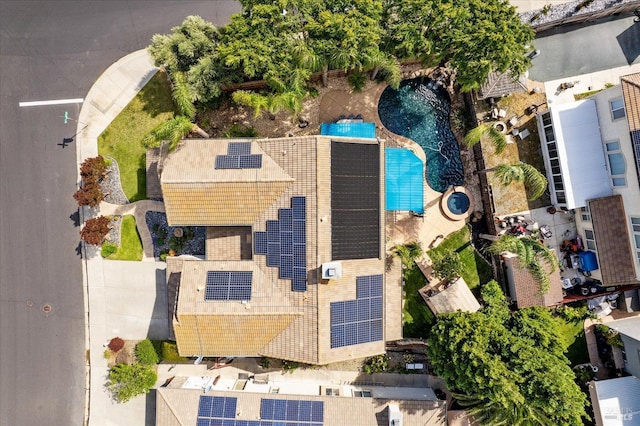 201 Red Pheasant Dr, Vacaville, CA 95687 - bird's eye view of a pool area