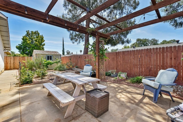 548 Bass Dr, Vacaville, CA 95687 - fenced backyard featuring outdoor dining space, a pergola, and a patio area