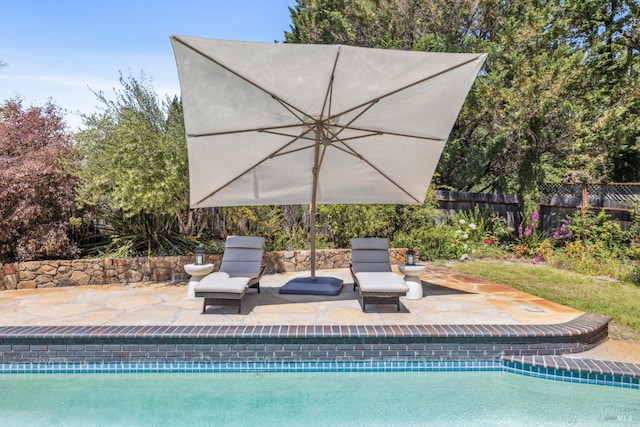 9724 Green Valley Rd, Sebastopol, CA 95472 - view of swimming pool featuring fence and a patio area