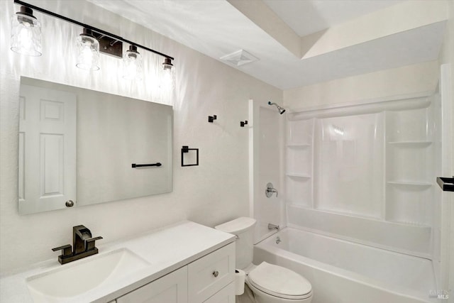 181 Belvedere Ct, Vallejo, CA 94589 - full bath with toilet, vanity, and washtub / shower combination