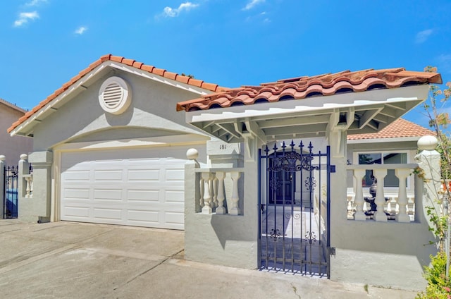 181 Belvedere Ct, Vallejo, CA 94589 - entrance to property featuring a gate, a tile roof, and concrete driveway