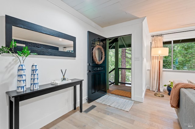 4512 Dry Creek Rd, Napa, CA 94558 - entrance foyer featuring healthy amount of natural light, wood finished floors, and baseboards