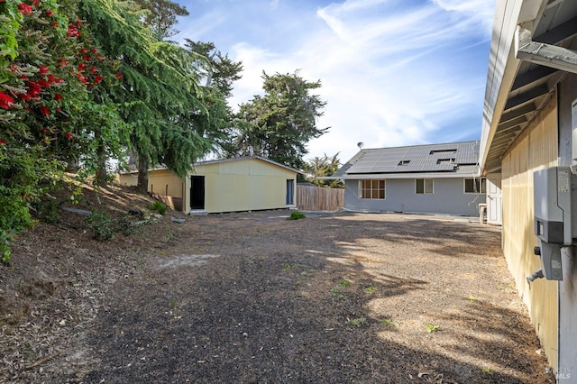 4335 Bodega Ave, Petaluma, CA 95942 - view of yard with fence and an outdoor structure