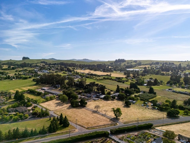 4335 Bodega Ave, Petaluma, CA 95942 - aerial view of sparsely populated area with a mountainous background