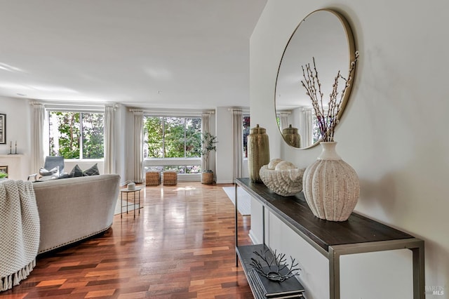 600 Deer Valley Rd Unit 1E, San Rafael, CA 94903 - corridor with wood finished floors