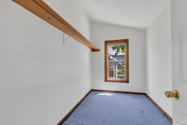 845 W K St, Benicia, CA 94510 - walk in closet featuring carpet floors and lofted ceiling