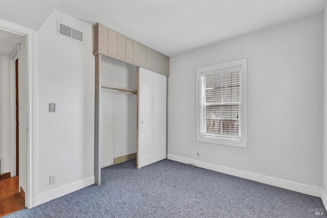 845 W K St, Benicia, CA 94510 - unfurnished bedroom with baseboards, carpet, and a closet