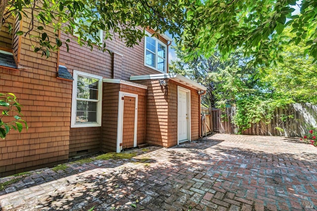 845 W K St, Benicia, CA 94510 - view of side of home with fence and a patio area