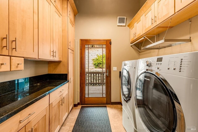 303 Mctavish Ct Unit A, Fairfield, CA 94534 - washroom with washer and clothes dryer and cabinet space