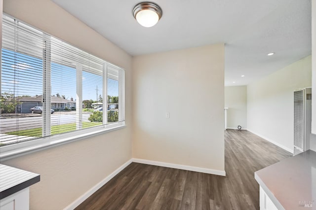 1313 Mcneil Ave, Petaluma, CA 94954 - unfurnished room with dark wood finished floors, baseboards, and a heating unit