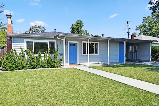 1313 Mcneil Ave, Petaluma, CA 94954 - single story home with a chimney and a front lawn