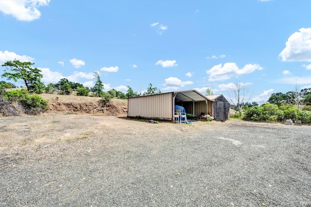4538 Hill Rd, Lakeport, CA 95453 - view of pole building with a detached carport and driveway