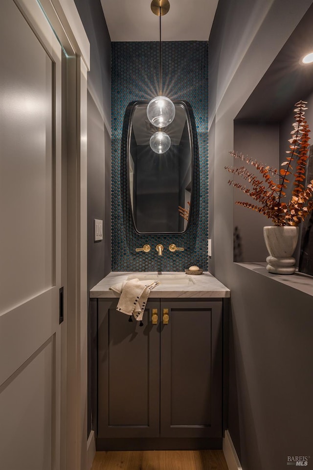 5 Monte Vista Ave, Larkspur, CA 94939 - bathroom featuring vanity and wood finished floors