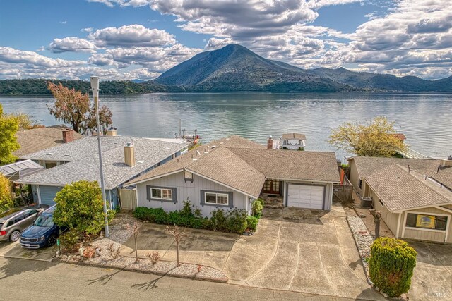 7753 N Cora Dr, Lucerne, CA 95458 - water view with mountains