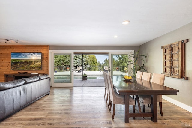 10505 Cherry Ridge Rd, Sebastopol, CA 95472 - dining room featuring healthy amount of natural light, wood finished floors, baseboards, and recessed lighting