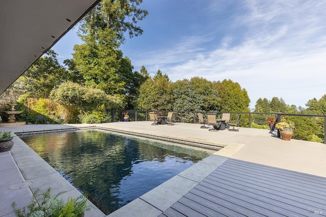 10505 Cherry Ridge Rd, Sebastopol, CA 95472 - view of swimming pool featuring a wooden deck