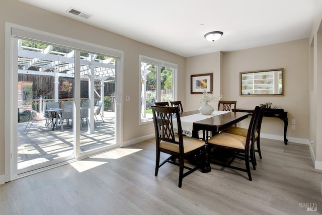 41 Salinas Ave, San Anselmo, CA 94960 - dining space featuring light wood finished floors, plenty of natural light, and baseboards