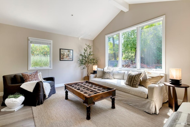 41 Salinas Ave, San Anselmo, CA 94960 - living room featuring light wood-style flooring, plenty of natural light, and baseboards