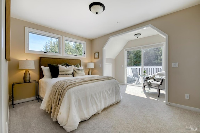41 Salinas Ave, San Anselmo, CA 94960 - bedroom featuring access to exterior, carpet, and baseboards