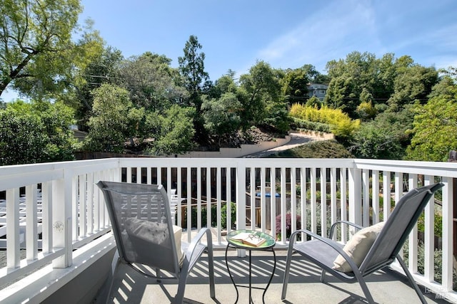 41 Salinas Ave, San Anselmo, CA 94960 - balcony with view of wooded area
