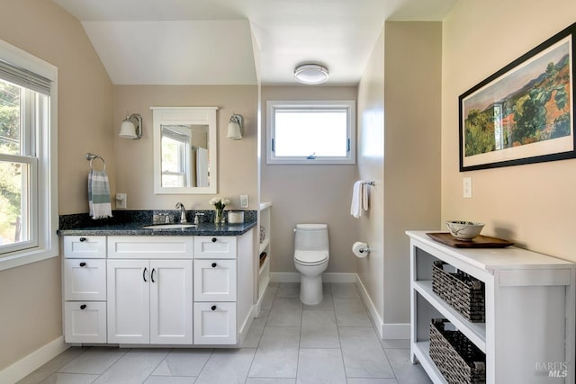 41 Salinas Ave, San Anselmo, CA 94960 - bathroom featuring toilet, baseboards, healthy amount of natural light, and vanity