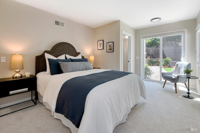 41 Salinas Ave, San Anselmo, CA 94960 - bedroom featuring light carpet and access to exterior