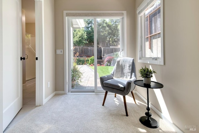 41 Salinas Ave, San Anselmo, CA 94960 - living area featuring carpet floors and baseboards