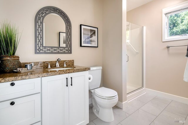 41 Salinas Ave, San Anselmo, CA 94960 - full bath featuring baseboards, a shower stall, toilet, and vanity