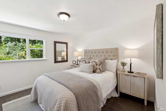2120 Palmer Dr, Saint Helena, CA 94574 - bedroom with baseboards and dark wood-type flooring