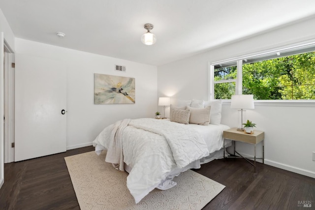 2120 Palmer Dr, Saint Helena, CA 94574 - bedroom featuring baseboards and dark wood-style floors