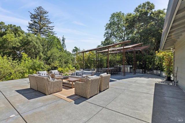 2120 Palmer Dr, Saint Helena, CA 94574 - view of patio / terrace featuring an outdoor living space and outdoor dining space