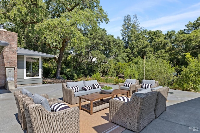 2120 Palmer Dr, Saint Helena, CA 94574 - view of patio / terrace with an outdoor hangout area