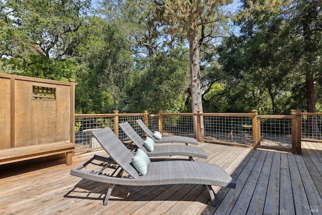 2120 Palmer Dr, Saint Helena, CA 94574 - deck with view of wooded area
