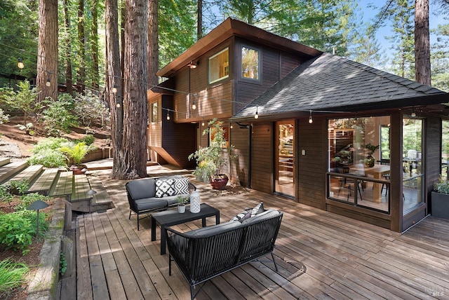 1655 Jonive Rd, Sebastopol, CA 95472 - deck with an outdoor living space
