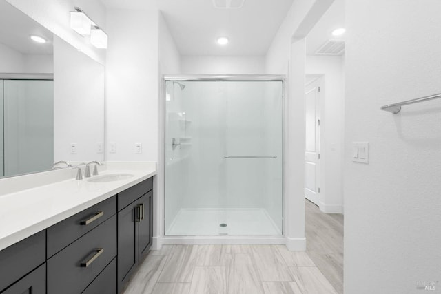 339 Pear Tree Ter Unit C, Napa, CA 94558 - bathroom featuring a shower stall and vanity