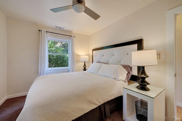 1423 Foothill Blvd, Calistoga, CA 94515 - carpeted bedroom with baseboards and ceiling fan