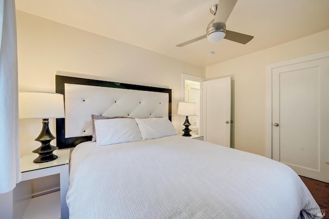 1423 Foothill Blvd, Calistoga, CA 94515 - bedroom with ceiling fan