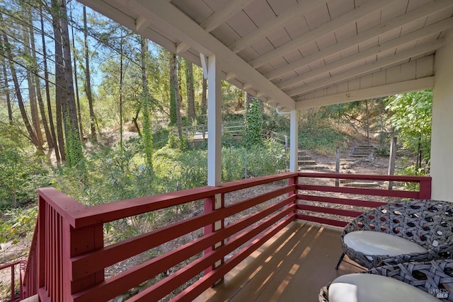 1423 Foothill Blvd, Calistoga, CA 94515 - view of wooden deck