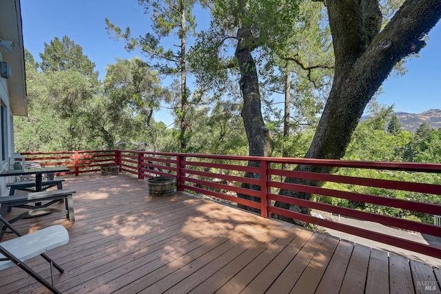 1423 Foothill Blvd, Calistoga, CA 94515 - view of wooden terrace