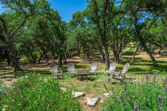 1114 Mount George Ave, Napa, CA 94558 - view of yard with an outdoor fire pit