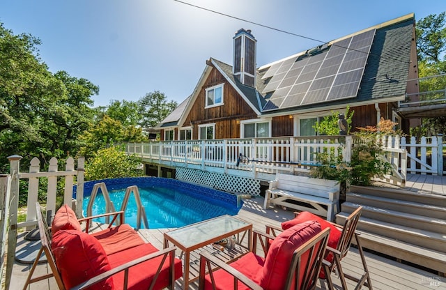 1114 Mount George Ave, Napa, CA 94558 - view of pool with a deck