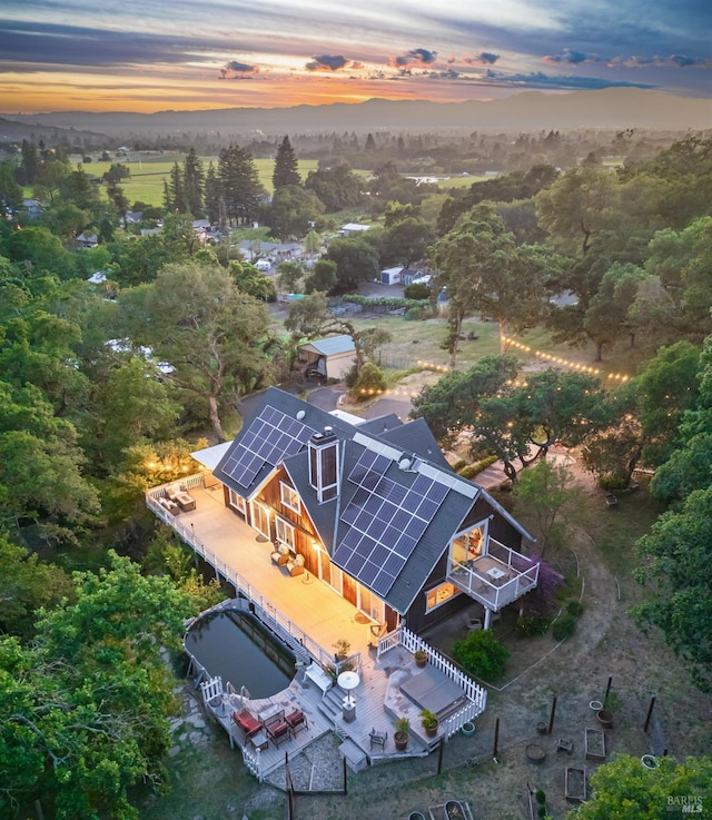 1114 Mount George Ave, Napa, CA 94558 - view of aerial view at dusk