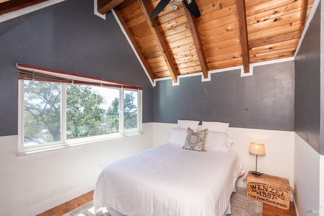 1114 Mount George Ave, Napa, CA 94558 - bedroom featuring wooden ceiling, wood finished floors, and baseboards