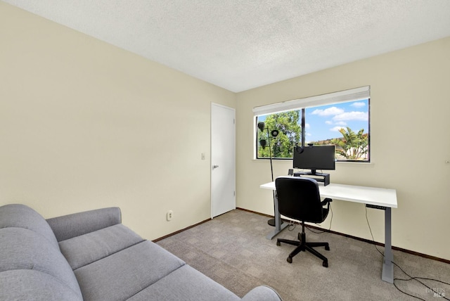 3265 Arroyo Dr, Fairfield, CA 94533 - office with baseboards, carpet floors, and a textured ceiling