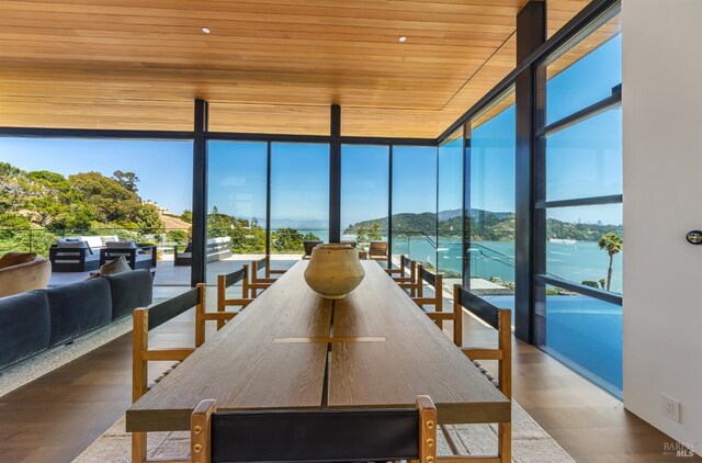 2215 Vistazo St E, Tiburon, CA 94920 - sunroom featuring a water and mountain view