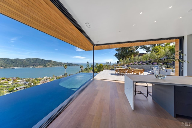 2215 Vistazo St E, Tiburon, CA 94920 - view of patio / terrace with a water view